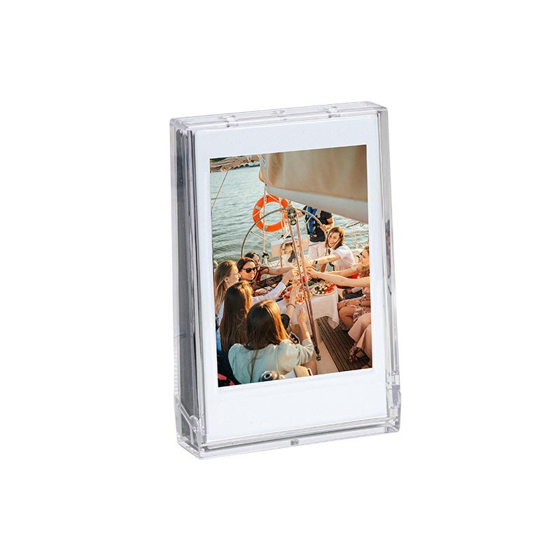 

[Film Lab] Transparent Photo Box with Strap for 10 Instax Mini Photo Portable CAC25 чистый