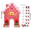 Candy Cane Sticks Gingerbread Golf Set Equipped With Club Portable Design Golf Game Set Festive Atmosphere Decor
