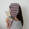 Women's Winter Striped Color Block Long Earmuffs