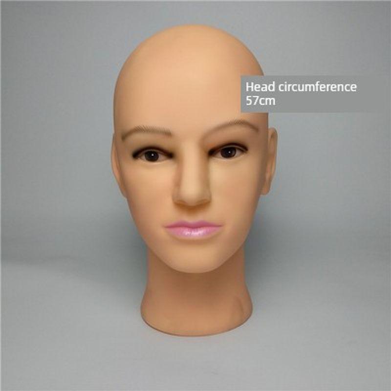 

Манекен для макияжа Голова Модель Голова Женская Кукла для размещения парика Прическа Дисплей Шляпа Голова манекена Массаж Красота Волосы Практика Голова 57cm male head