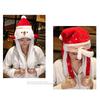 Kawaii Cosplay Party Costume Christmas Jumping Up Cap Ear Moving Hat Santa Game Hat Novelty Cap