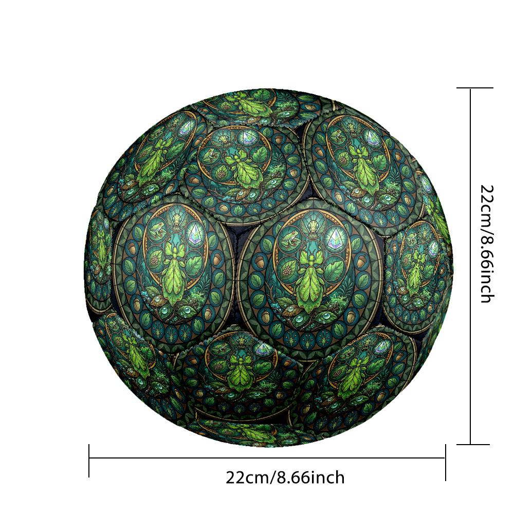 Nature Mandala Round Football Size 5 Adult Ball Suitable for Training Matches and Outdoor Team.