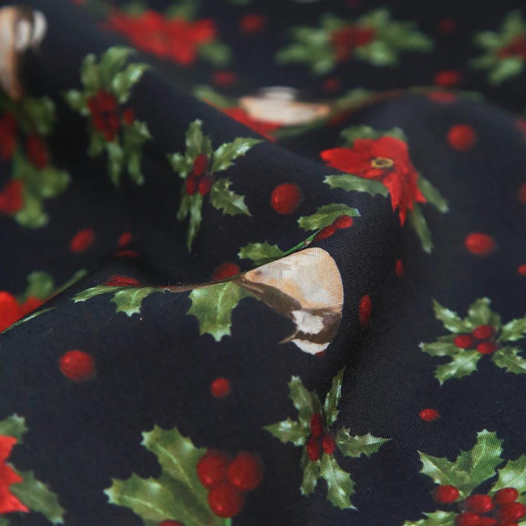 0.5m/1m/2m Christmas Series Snowman Printed Fabric For Traditions Holiday Decoration Fabrics Christmas DIY Handmade Material