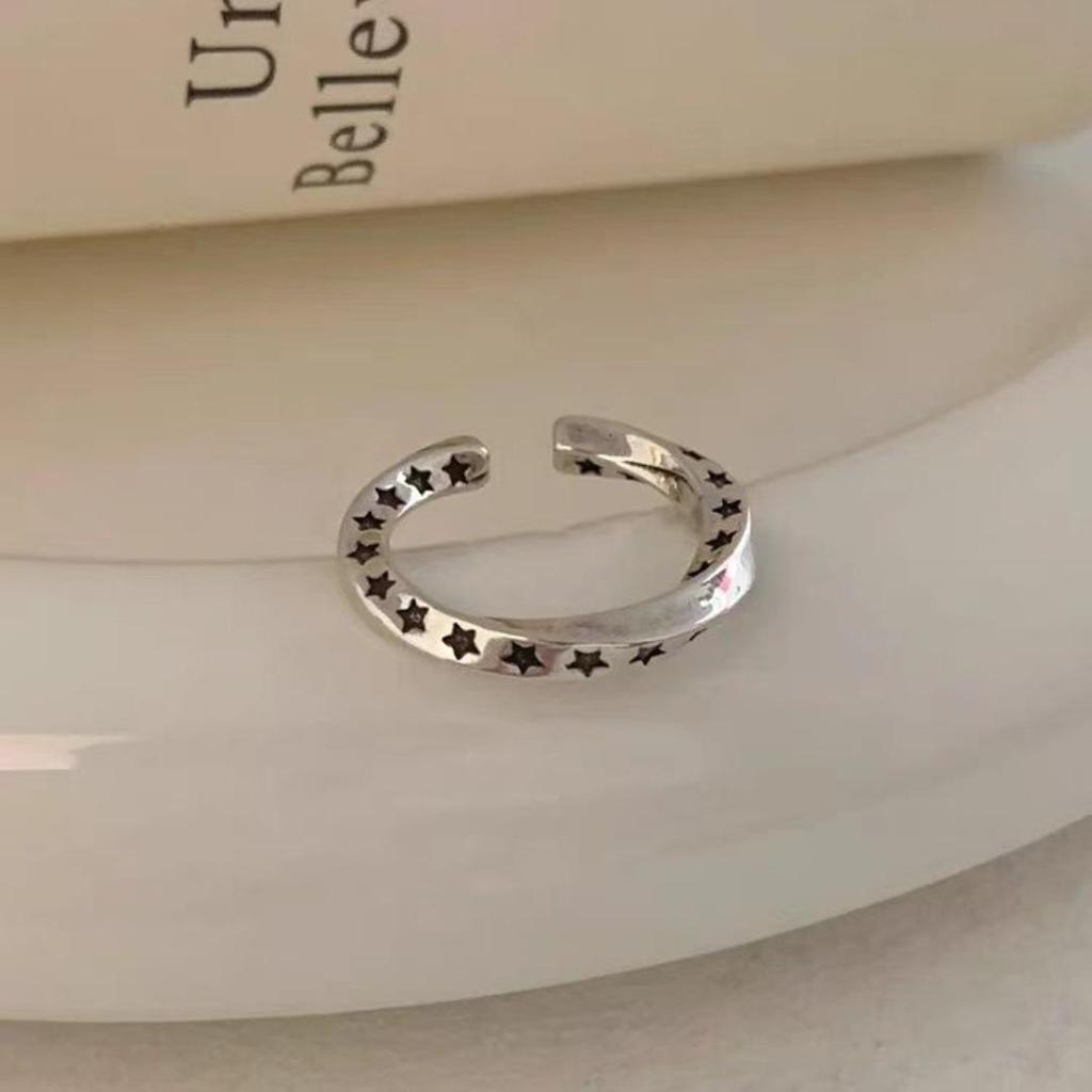 Retro Star Mobius Stackable Open Ring - Hong Kong Style