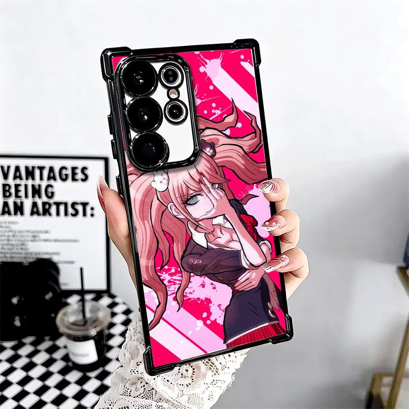 Anime D-Danganronpa Plating Phone Case For Samsung Galaxy S24 S25 FE S26 Edge S23 Ultra S22 S21 Plus S20 Anti-Fall Airabag Cover