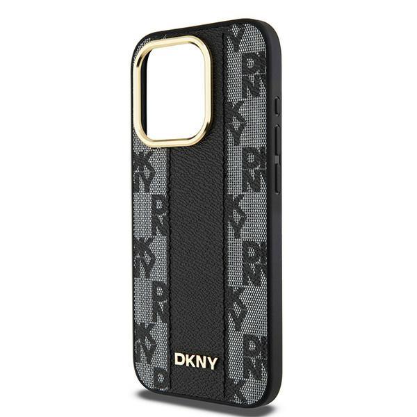Dkny Dkhmp15Lpcpvslk Iphone 15 Pro6.1 Czarny/Black Hardcase Leather Checkered Mono Pattern Magsafe