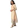 Aurelia Women's Beige Printed Front Open Gilet With Peach Inner Kurta And Beige Straight Palazzo_22AUD10439-503225_S