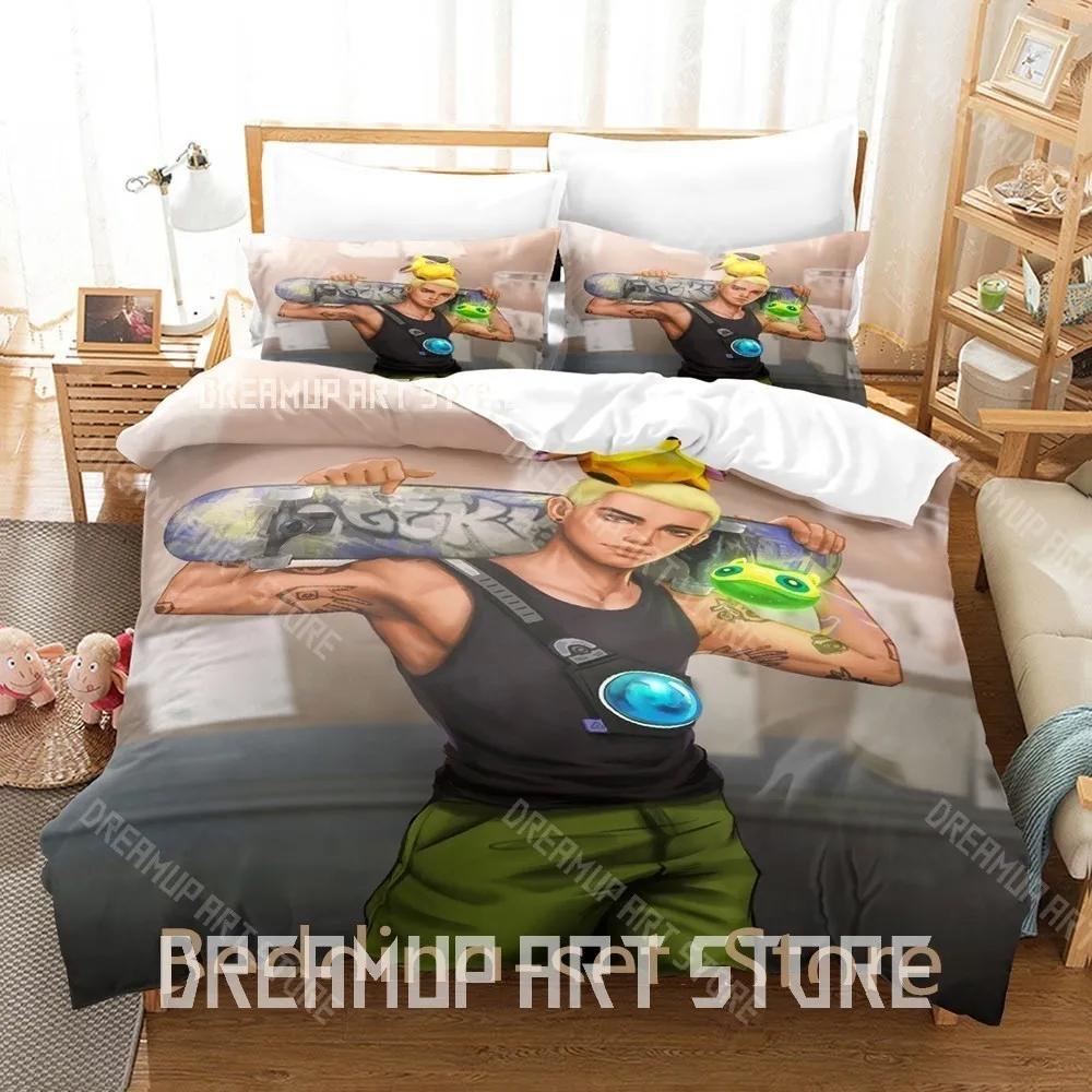 3D Print GEKKO VALORANT Bedding Set Single Twin Full Queen King Size Bed Set Adult Kid Bedroom Duvetcover Sets Anime Bed Sheet