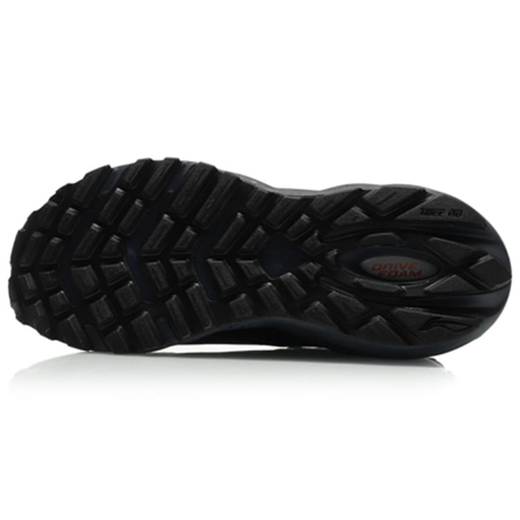 Li Ning Cloud Shield Cushioning Slip Resistant Abrasion Resistant Low Top Running Shoes Men's Black ARHQ143-2
