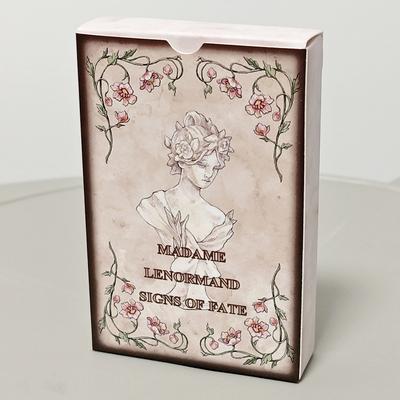 Znaki Przeznaczenia Talia Lenormand 9*6cm System Rana 36 Kart i 6 Dodatkowych Kart
