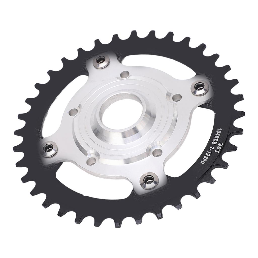 104BCD 36T Chainring Conversion Kit Aluminum Alloy Mid Drive Chainring Spider Adapter Kit for
