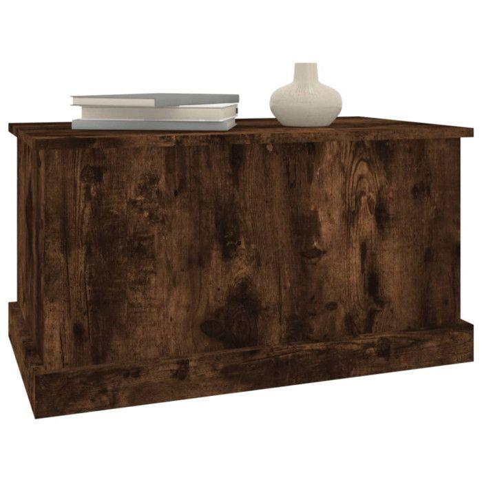 VidaXL Boîte de rangement chêne fumé 70x40x38 cm bois d'ingénierie 816509