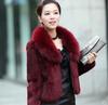 New Womens Winter Autumn Short Section Faux Fur Jackets Man-made Rabbit  Collar Casual  Coats E98
