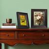 Elegant 6 Inch Photo Frame Black Rustic Resin Picture Frame Desktop Ornament Photo Display Stand Home Decor