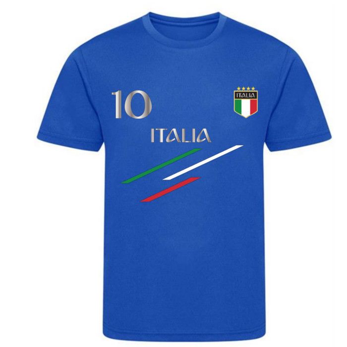 Children's Football Set - Italy Royal Blue T-shirt and Shorts - - Royal Blue