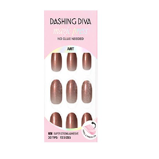 

DASHING DIVA Magic Press Nail/Pedi 62 types Pearly Burgundy