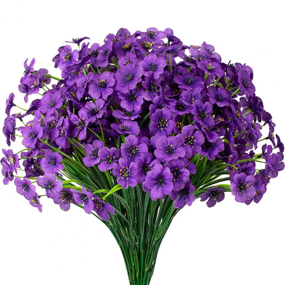 Lebendige Künstliche Pflanzen UV-beständige Künstliche Blumen Realistische Nicht verblassende Kunstpflanzen für Haus Fensterkasten Veranda Dekoration