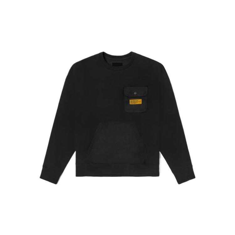 Vans Sweatshirts Men s Black Crew Neck Moderate Regular VN0A54O6BLK (M)170/84A