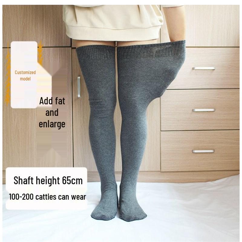 Large Over-the-Knee Loose Thigh Socks for Men & Women, Non-Slip Silicone Slim Stockings - Autumn/Winter