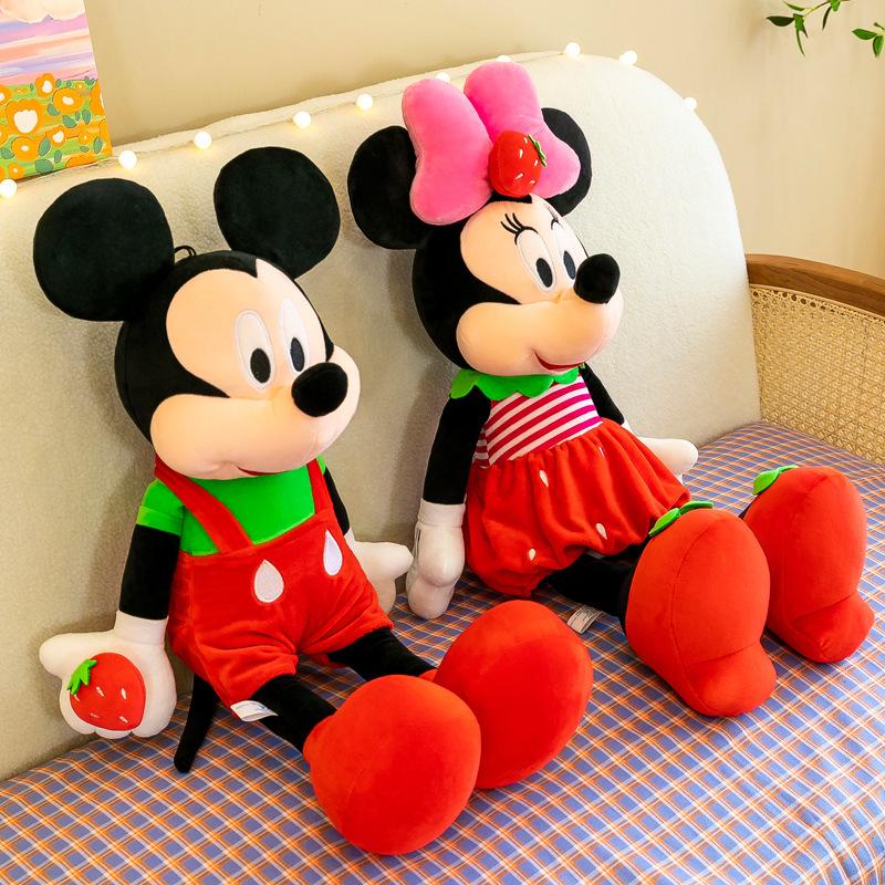 Disney Plush Toy Mickey Minnie Doll Mickey Mouse Pillow Plush Toy Stuffed Large Doll Gift