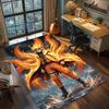 Uzumaki Naruto Nine-Tails Kurama Power Rug Carpet Large Area Rug Non Slip Washable Floor Mat Gamer Room Bedroom Home Decor