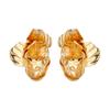 Vintage Elegant Luxury Alloy Floral Earrings With Exquisite Layered Gold Design Women For