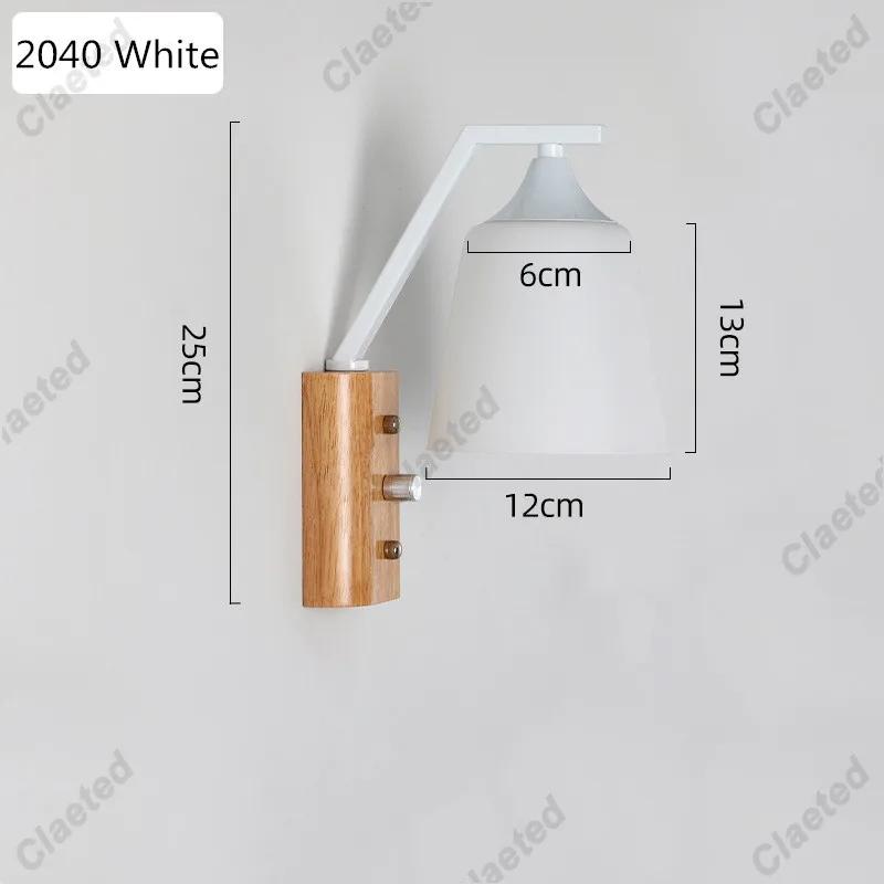 12 Style Creative Solid Wood Wall Lamp Indoor Decor Lamp Bedroom Bedside Lamp European Living Room Corridor Aisle Staircase Lamp