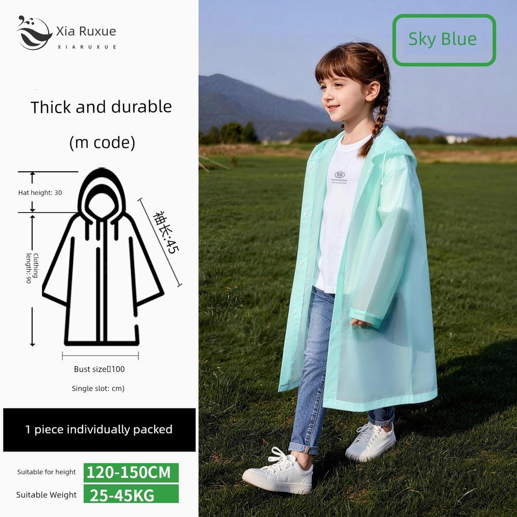 Children's Disposable Thickened Portable Raincoat for Outdoor Hiking and Travel, Specially Designed for Kindergarten and Elementary School Students