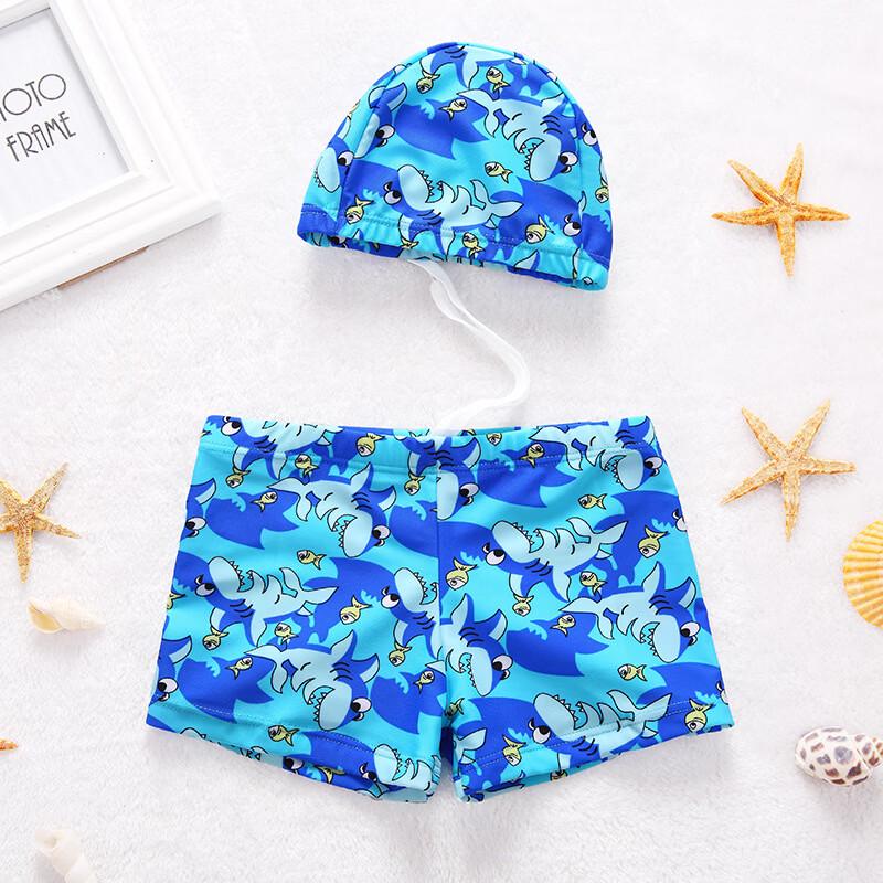 Children s Swim Trunks & Cap Set