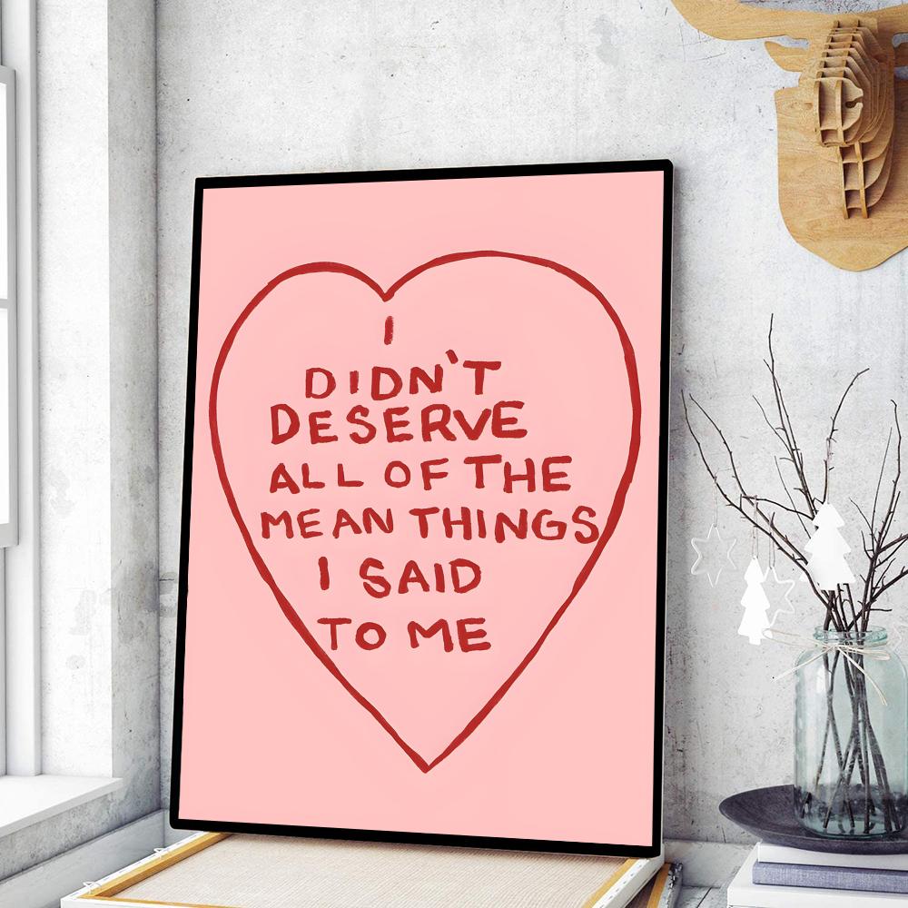 

Abstract Feminist Color Letter Art Woman Good Poster Kraft Paper Prints Vintage Home Room Cafe Bar Art Wall Decor Painting 21cm×30cm NoFrame