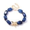 Simple trend irregular geometric resin beaded starfish bracelet versatile vacation film atmosphere women's models