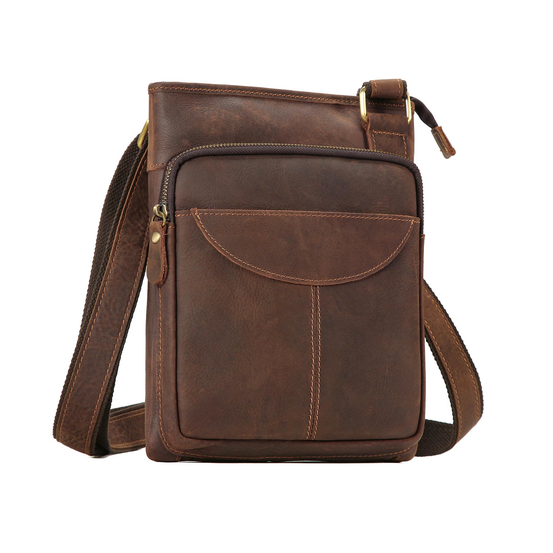 

Classic Leather Messenger Bag Men S Bag Casual Fashion Cowhide Vertical Shoulder Bag Leather Bag