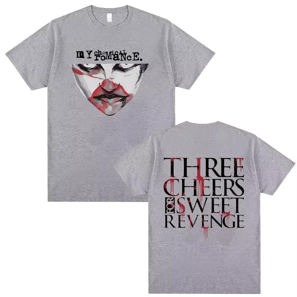 

Summer 2026 New My Chemicals Gothic Rock Style Highquality Comfortable and Casual Mens Roundneck Printed Tshirt 4XL
