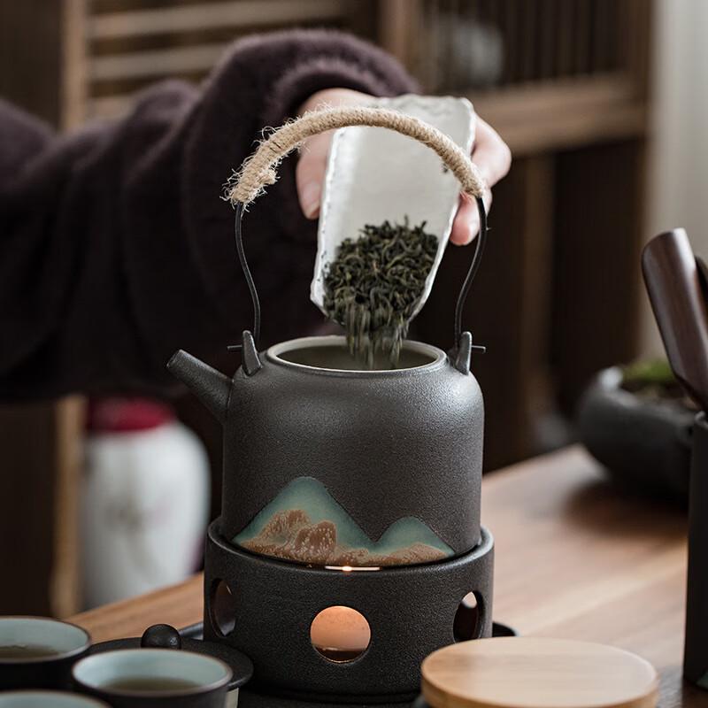 Handmade Black Pottery Kung Fu Tea Set