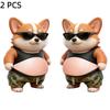 Cute Puppy 3D Belly Puffy Stickers DIY Soft Belly Squeezable Kitty Stickers Phone Case Decoration Children's Toy Birthday Gift