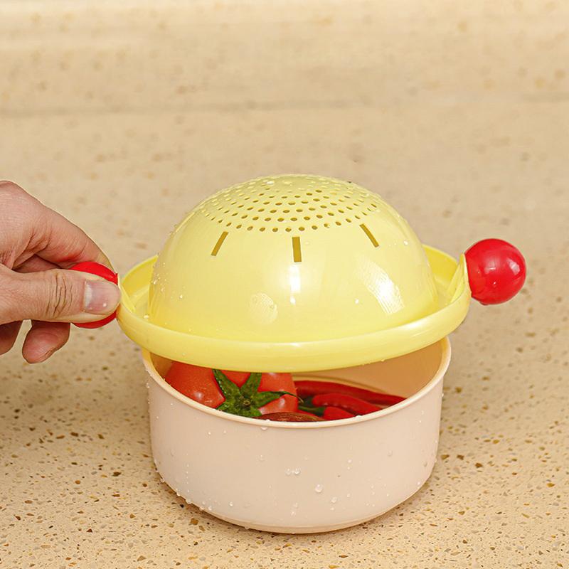 1 ks/3 ks koš na odkapávání jídla dvouvrstvý koš na mytí ovoce a zeleniny domácí kuchyň odkapávač pomůcky příslušenství
