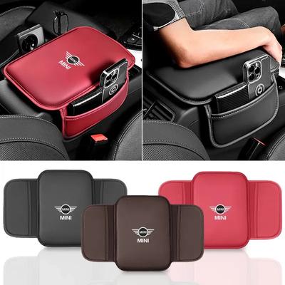 Podložka na lakťovú opierku do auta Podložka na lakťovú opierku auta Kožené interiéry auta Pre Mini Cooper One JCW Works F54 F55 F56 F57 F60 R50