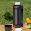 2000ml/70.55oz,Camping large-capacity stainless steel thermos flask, large-capacity portable water bottle for outdoor travel