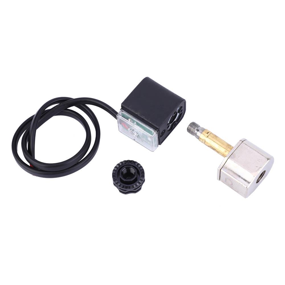 Solenoid Valve Cast Iron Mute Oil Free Unloading Drain Valve Air Compressor Pump Fitting