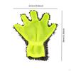 Car Wash Mitt Detailing Accessory Good Absorbency Chenille Scratch Cleaning Glove Home