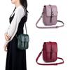 Skew Bag Multi-functional Mini Bag Women's Vertical Double Layer Genuine Leather Mobile Phone Bag
