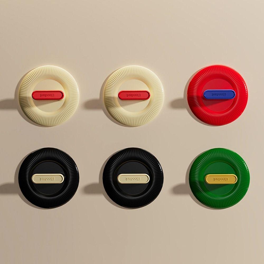 

6Pcs Punch-free Dopamine Hooks Plastic Wall Hooks Multifunctional Strong Sticky Hook for Home style A