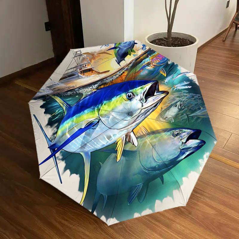 

Outdoor Fishing Adventure Umbrella: Automatic Opening & Closing, Foldable Design, Iron Frame, Perfect for Fans, Travelers, Daily Use, Ideal