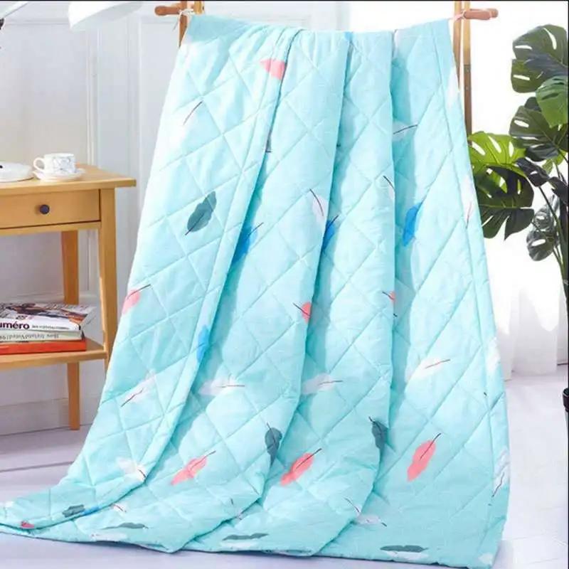 2025 Summer Cotton Quilts Thin Air-conditioning Comforter Soft Breathable Office Nap Blanket Quilted Bed Covers and Bedspreads