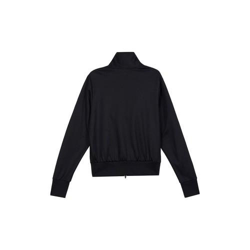 adidas Originals Striped Long-Sleeve Retro Sports Jacket for Women, Black