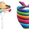 Mexican Goose Outfit Set for Lawn Goose Statue Mexican Sombrero And