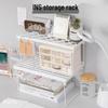 Foldable Storage Rack: Student Dormitory Desktop Organizer for Bedroom