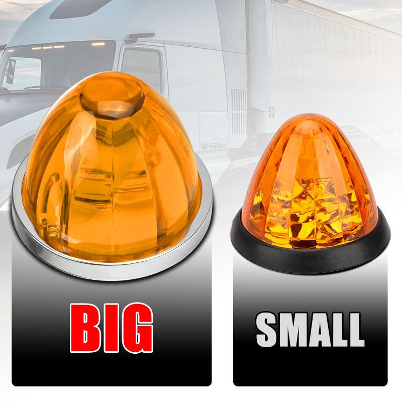 LED Lorry Truck Side Lights Watermelon Lights LED Turn Signal Emergency Lamp Trailer Side Marker Clearance Light 12V 24V for Car