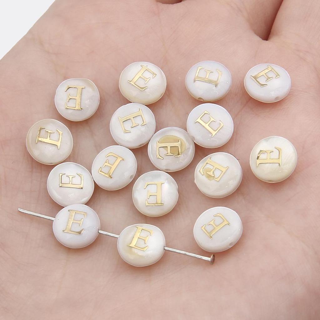 Gold Foil Seashell Beads: DIY Jewelry Making Materials for Bracelets, Necklaces, and Pendants