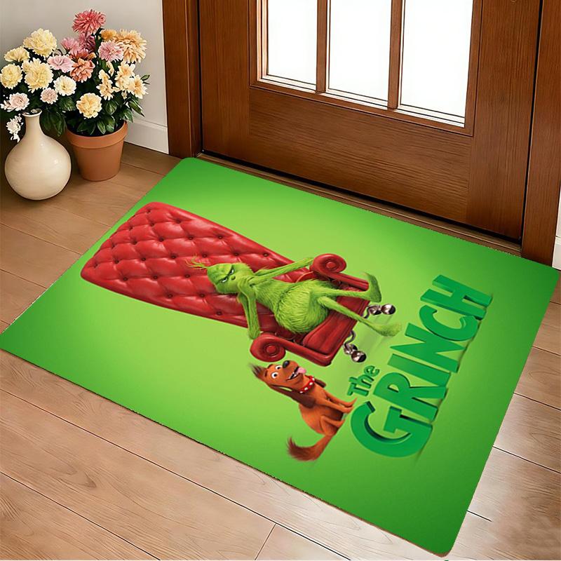 Grinch Throne Living Room Non-Slip Area Rug Soft Carpet for Bedroom Game Playroom Sofa Office Home Decor Doormat Christmas Gift C9211467